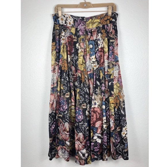 Vintage 90’s René Derhy Paris Gaucho Floral Pants - Picture 1 of 8
